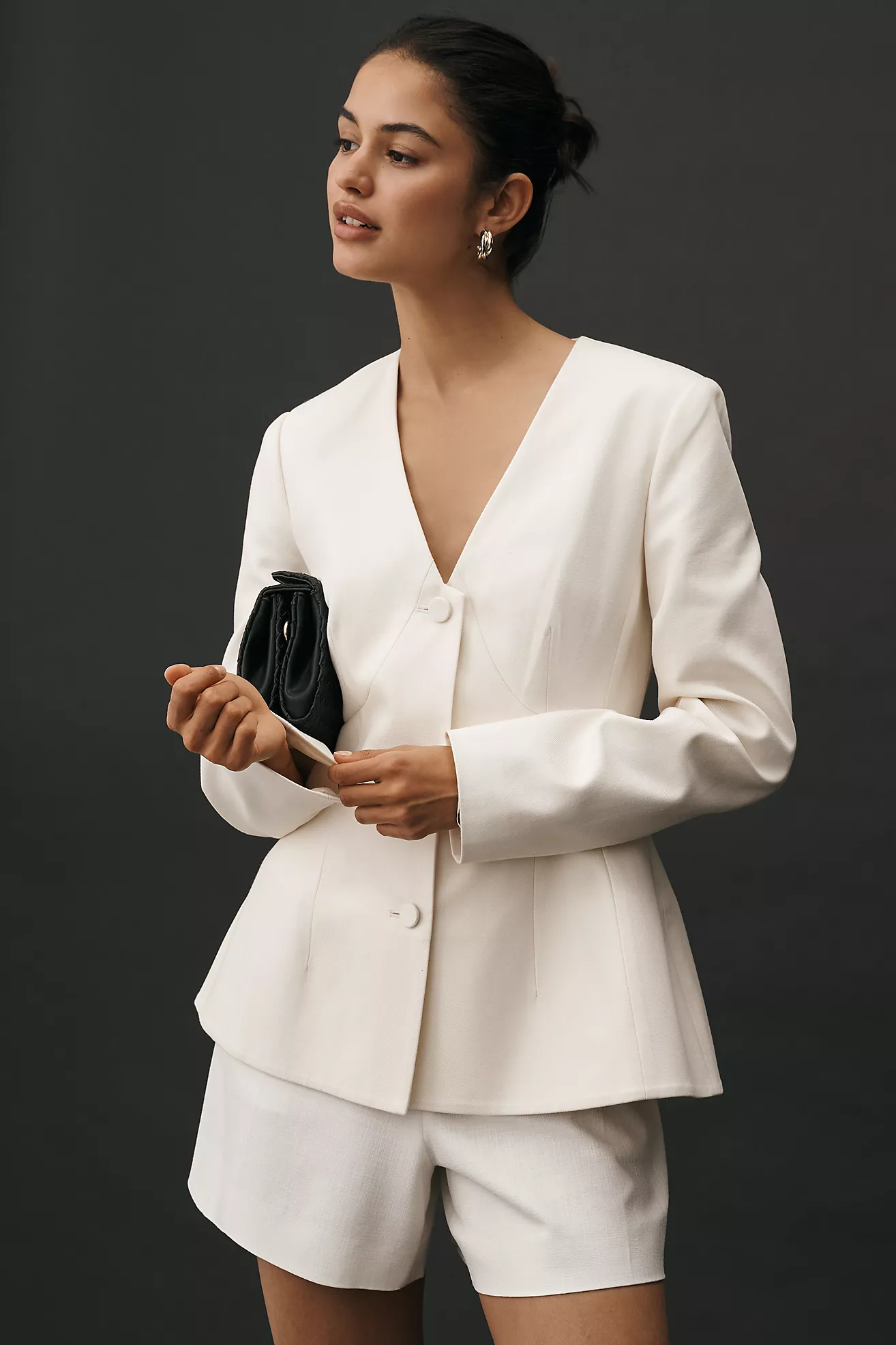 Mare Mare Plunge Peplum Blazer