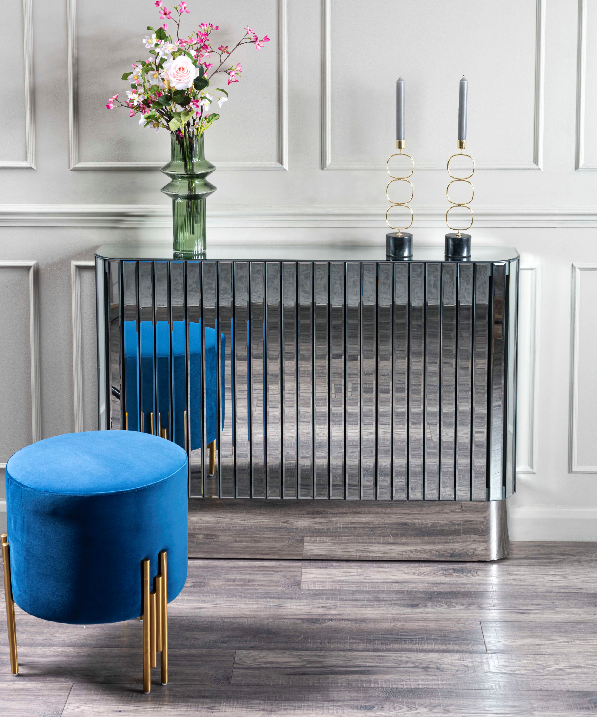 mirrored radiator cabinet