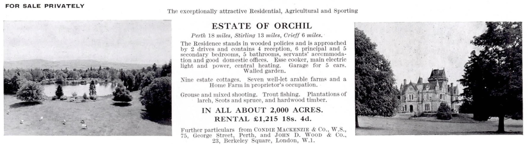 Orchil Castle 1946