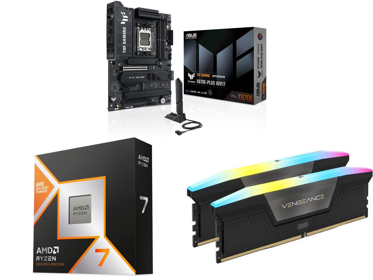 Build a high-end AMD gaming PC for less — Ryzen 7 9800X3D bundle includes an X870E motherboard, 32GB DDR5, AIO cooler and a game for $1,109.99