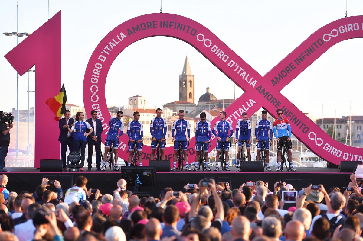 The nine-man Quick-Step Floors squad