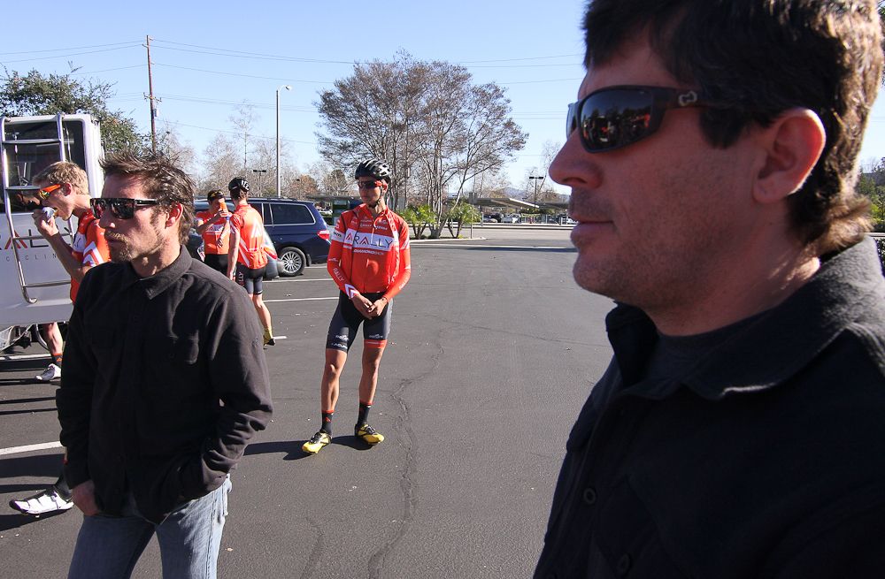 Rally Cycling directors Eric Wohlberg (left) and Jonas Carney.