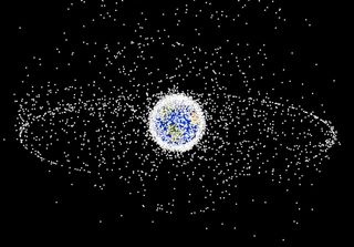 Lots of space debris is orbiting Earth, including non-functional satellites.