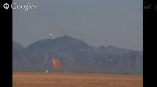 Orion Capsule Drop Test Post-Landing