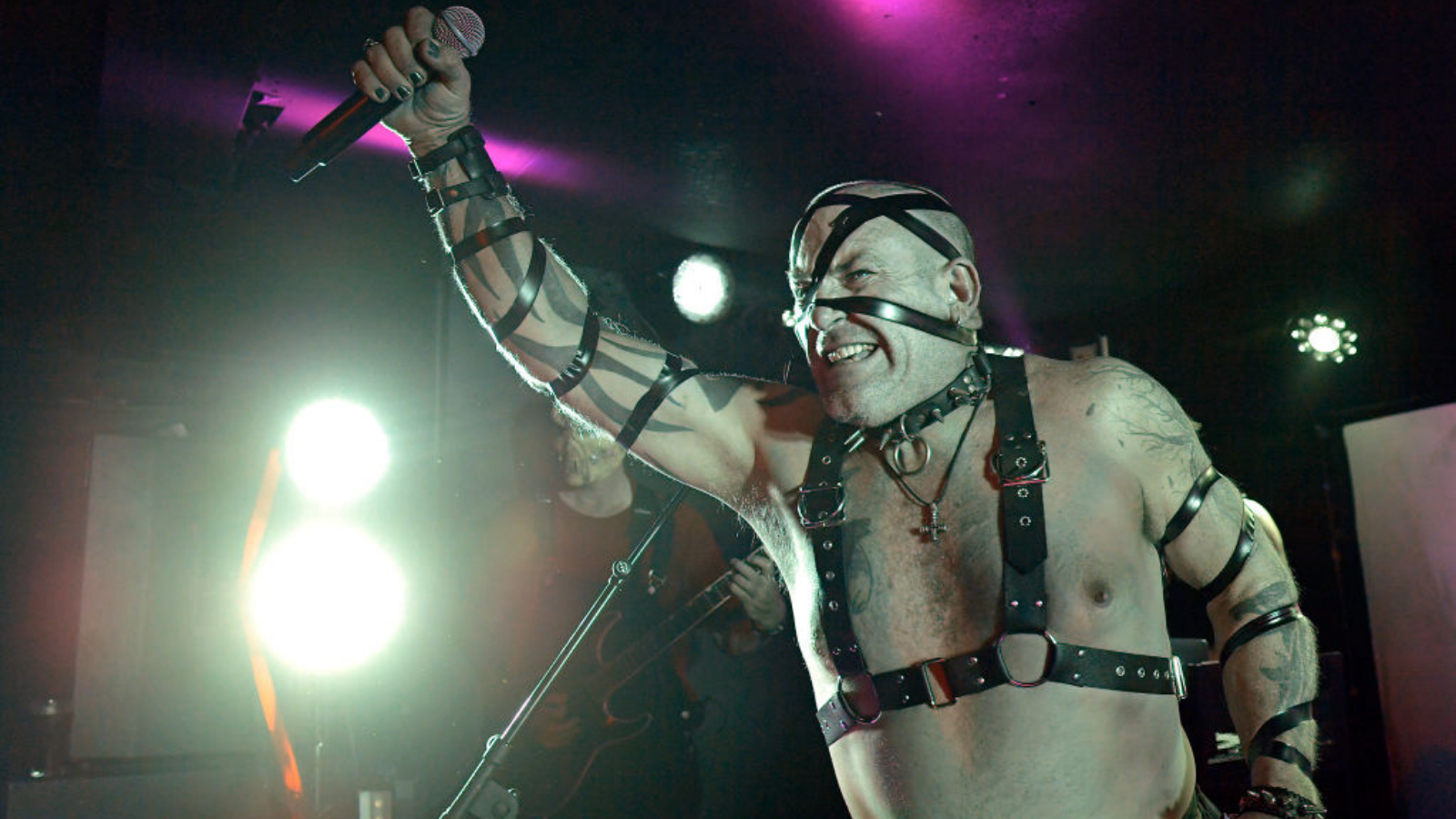 Anders Colsefni performs on stage at the Bendigo Hotel on the 13th of October 2023 in Melbourne, Australia. 