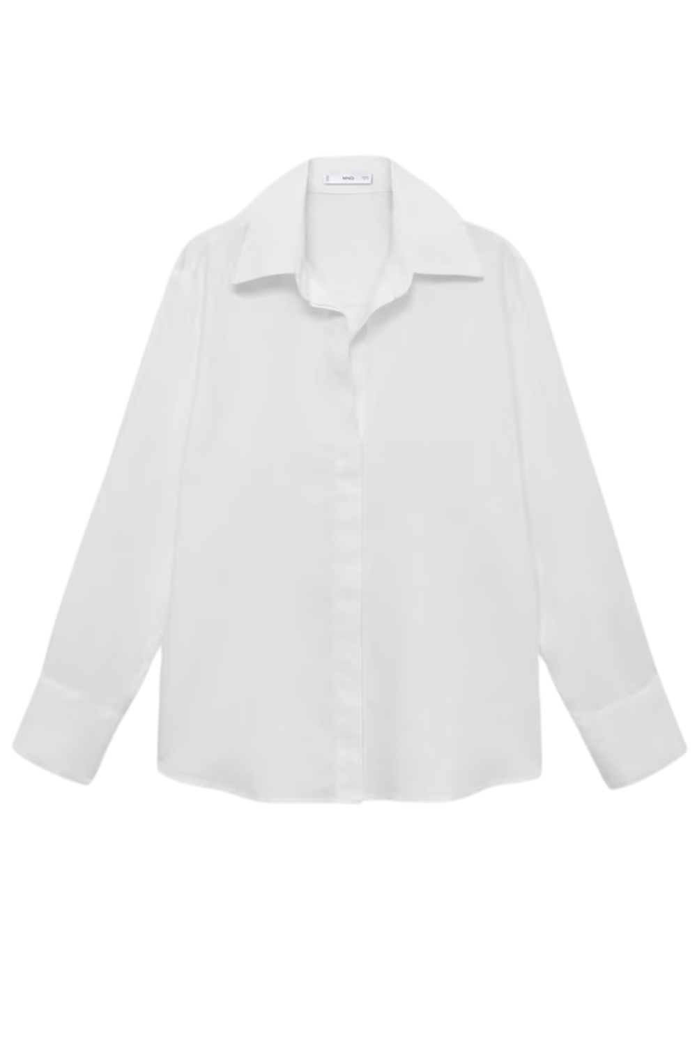 White Cotton Fitted Shirt