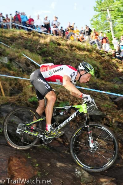 Ralph Naef (Switzerland) rides in the top 10