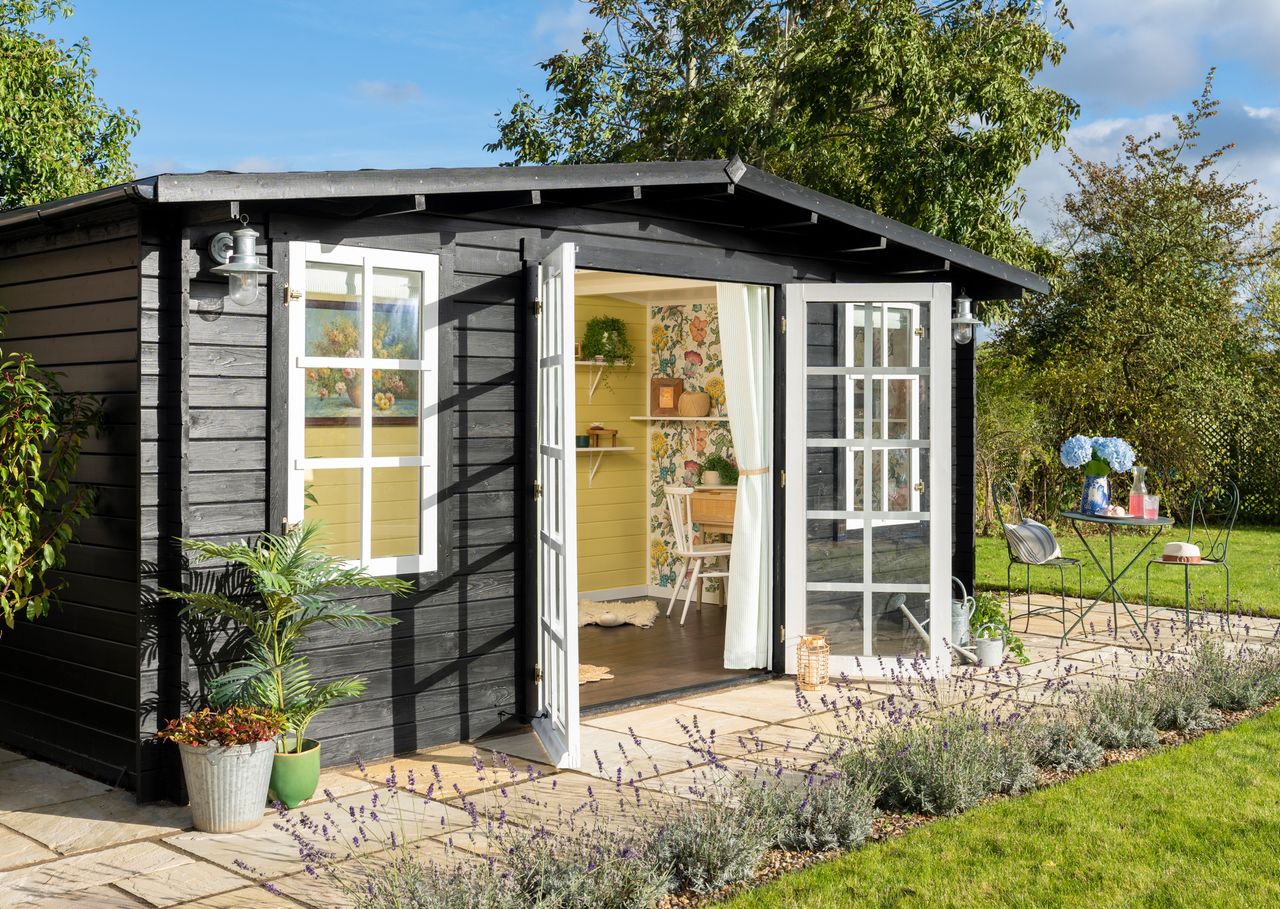 The summer house in the garden