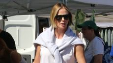 Charlize Theron at the farmers' market on 08/03/2026