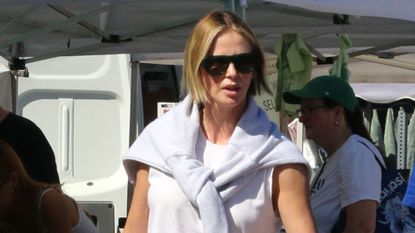 Charlize Theron at the farmers' market on 08/03/2026