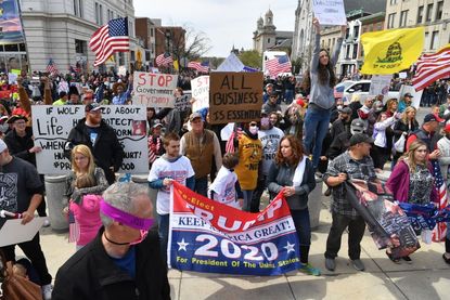 Reopen Pennsylvania protest in Harrisburg, Pennsylvania