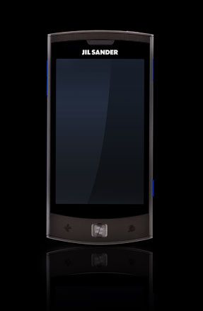 Blue and black color phone.