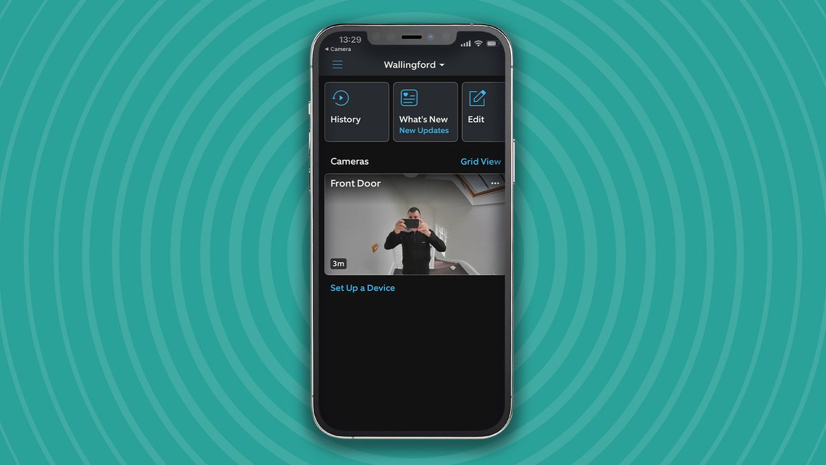 iPhone showing image description created by Ring Battery Video Doorbell Plus (2nd Gen)