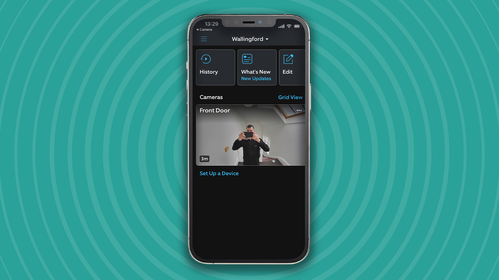 iPhone showing image description created by Ring Battery Video Doorbell Plus (2nd Gen)