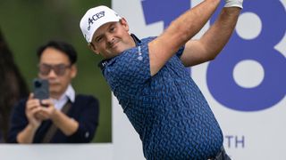 Patrick Reed takes a shot at the LINK Hong Kong Open