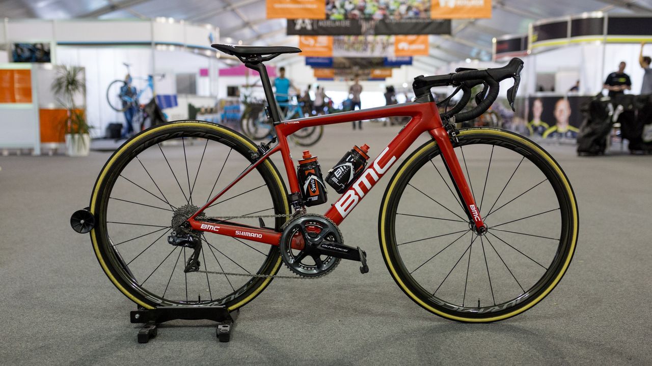 BMC Racing's BMC Teammachine SLR01 with Shimano Dura-Ace R9150 and R9100 wheels