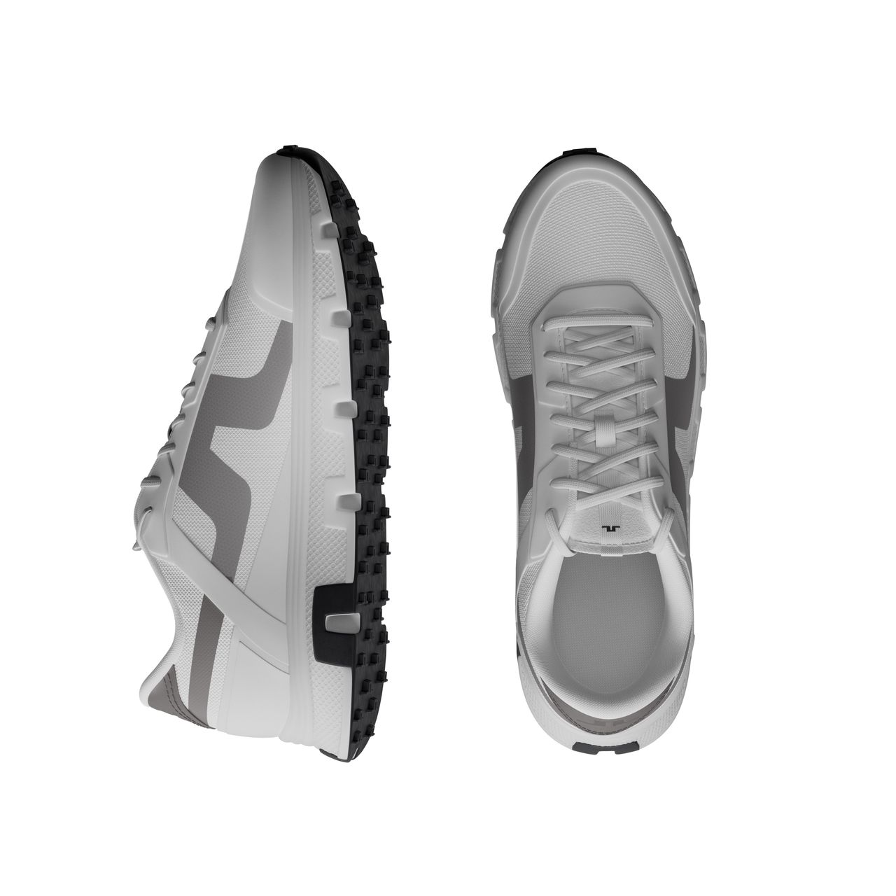 J.Lindeberg Vent 500 golf shoes in white from a bird's eye view