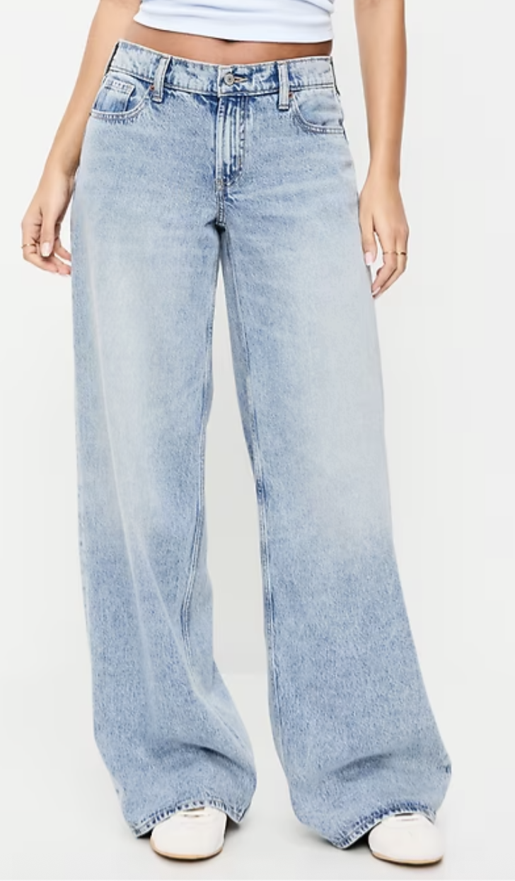 Old Navy, Low-Rise Baggy Wide-Leg Jeans
