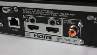 The player can output its sound and video through separate HDMI ports