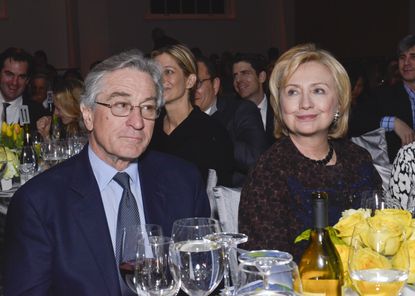 Robert De Niro and Hillary Clinton