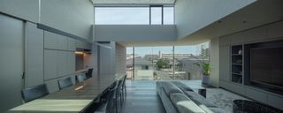 Living space and views within T Residence