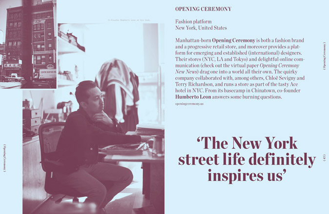 Manhatten-born Opening Ceremony's basecamp in Chinatown