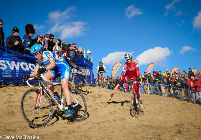 Georgia Gould (Luna Pro Team) was locked in battle with Rachel Lloyd