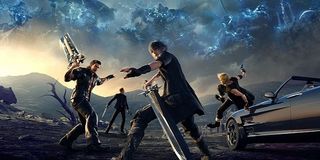 Noctis and his friends get ready for battle in Final Fantasy 15