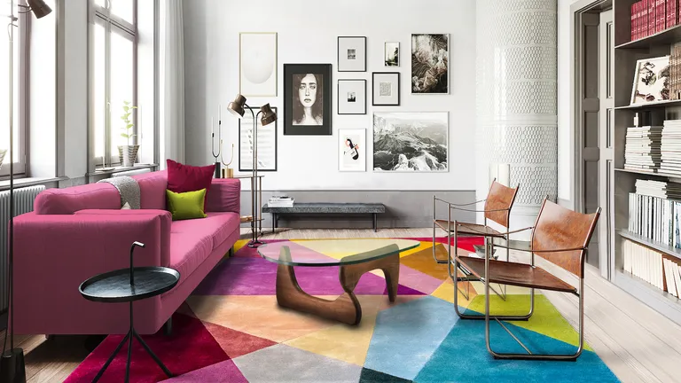 Prism Vibrant rectangle rug, Sonya Winner Rug Studio