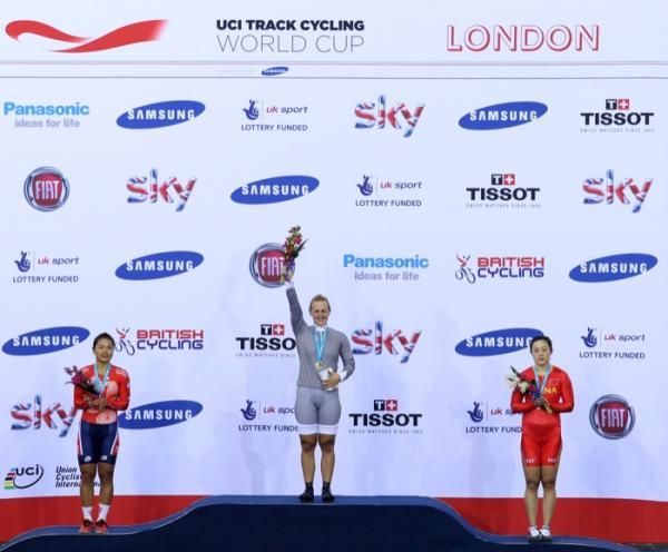 Krupeckaite on top spot on the keirin podium