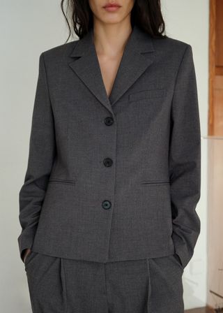 MANGO, Straight Button Suit Blazer - Women | Mango United Kingdom