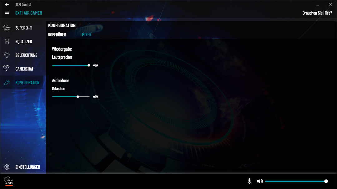 Creative SXFI Control Windows App