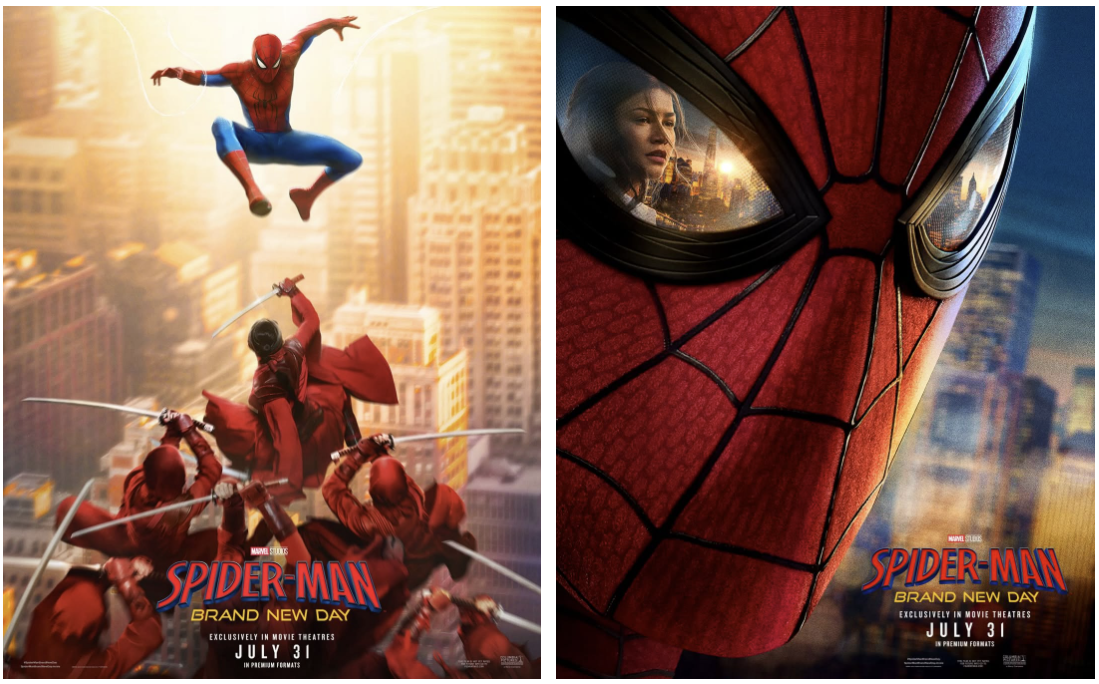 Spider-Man Brand New Day poster designs