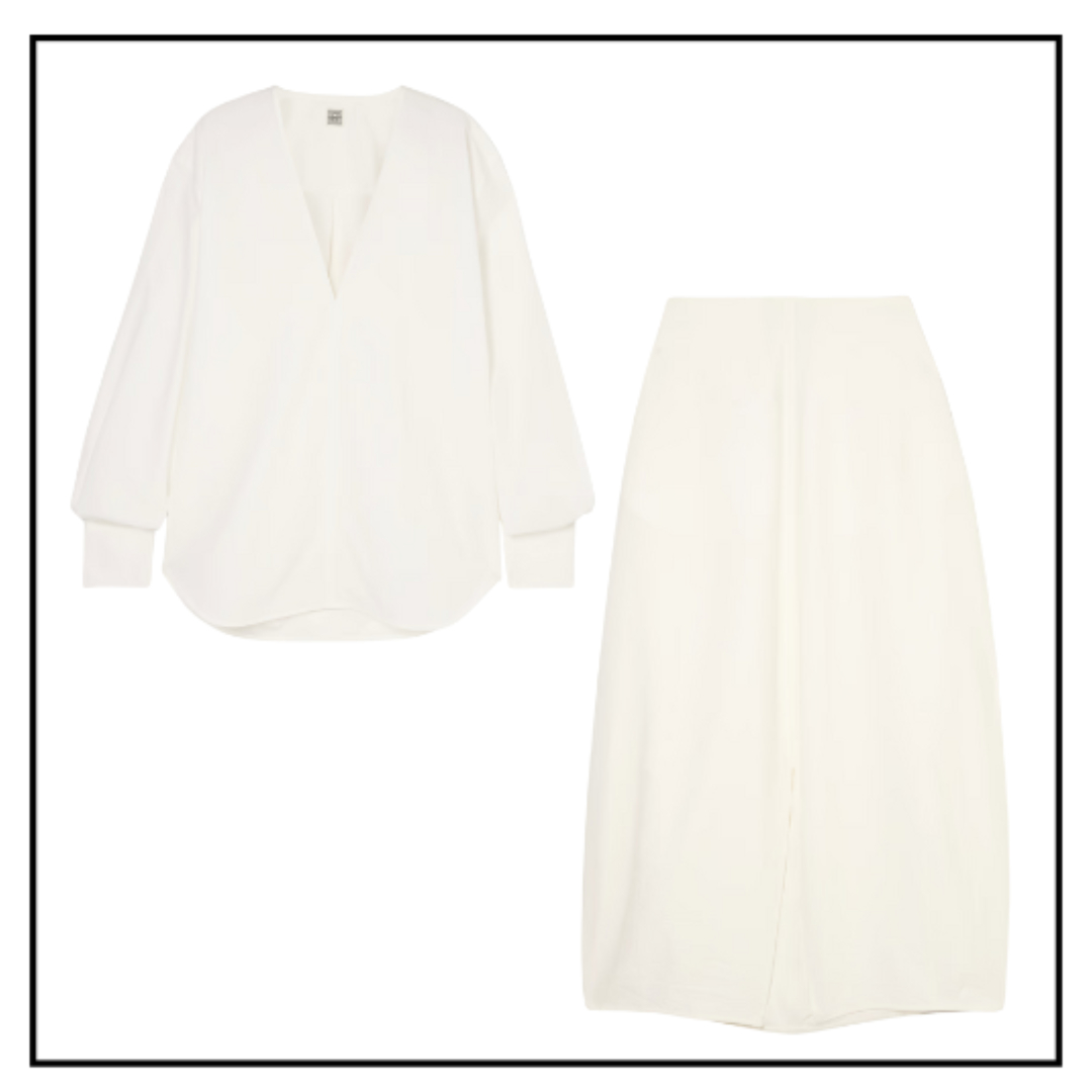 TOTEME skirt and shirt