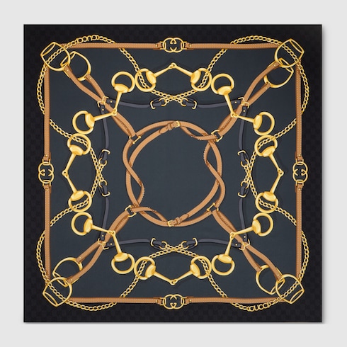 Printed Silk Cr&amp;ecirc;pe Carr&amp;eacute;