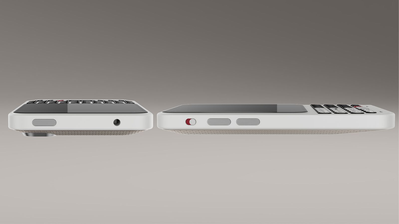 A side view of the Clicks Communicator