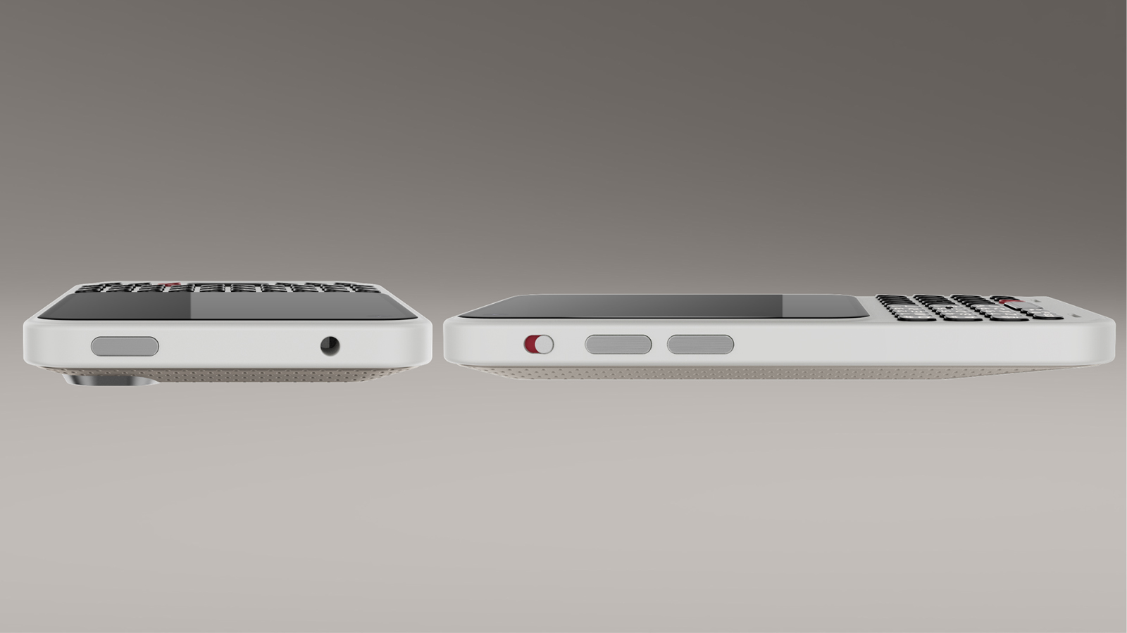 A side view of the Clicks Communicator
