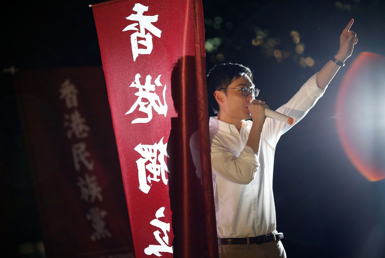 Pro-independence Hong Kong National Party convenor Chan Ho-tin.