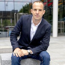 martin lewis with blue blazer and white shirt