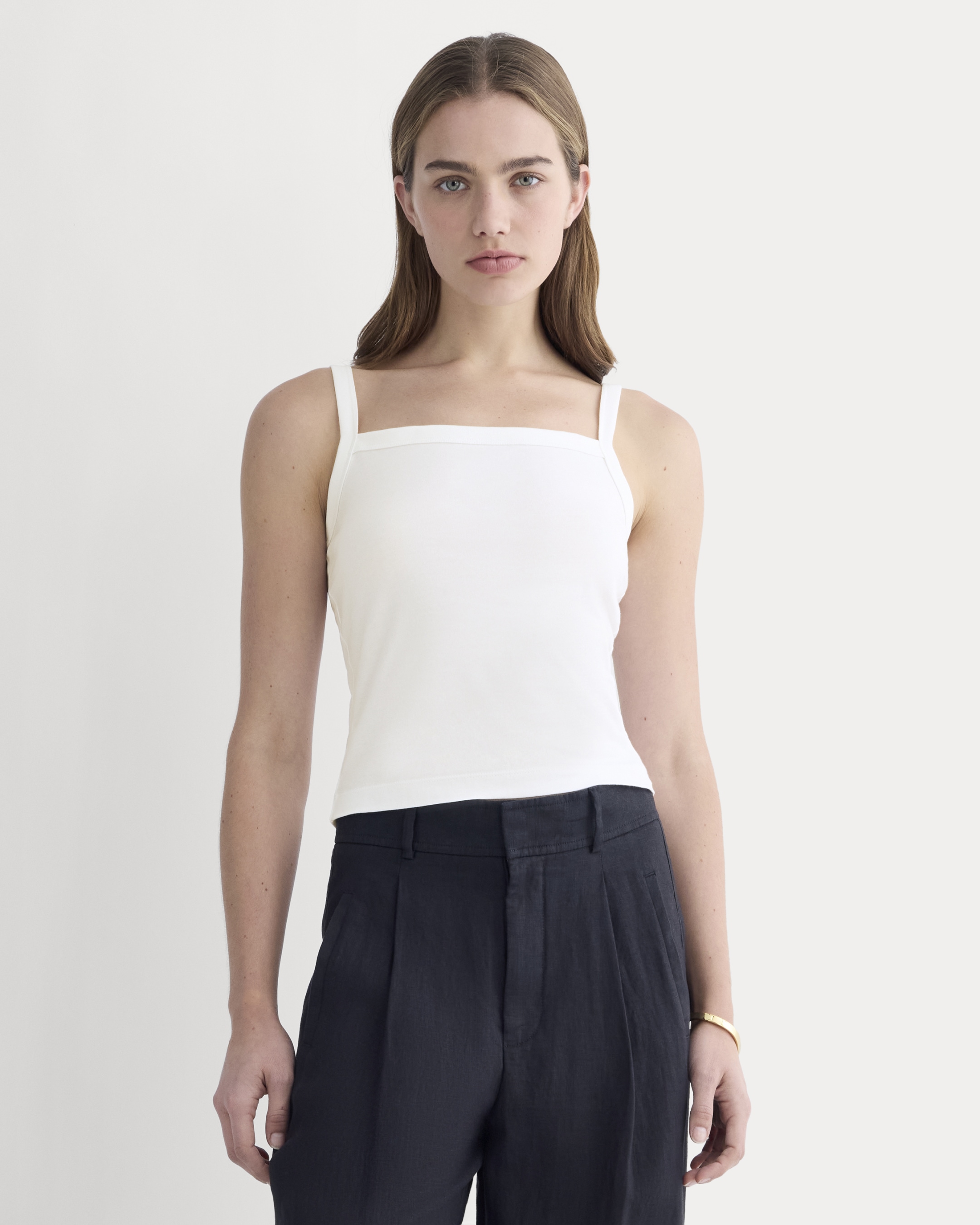 everlane, The Essential Square-Neck Tank