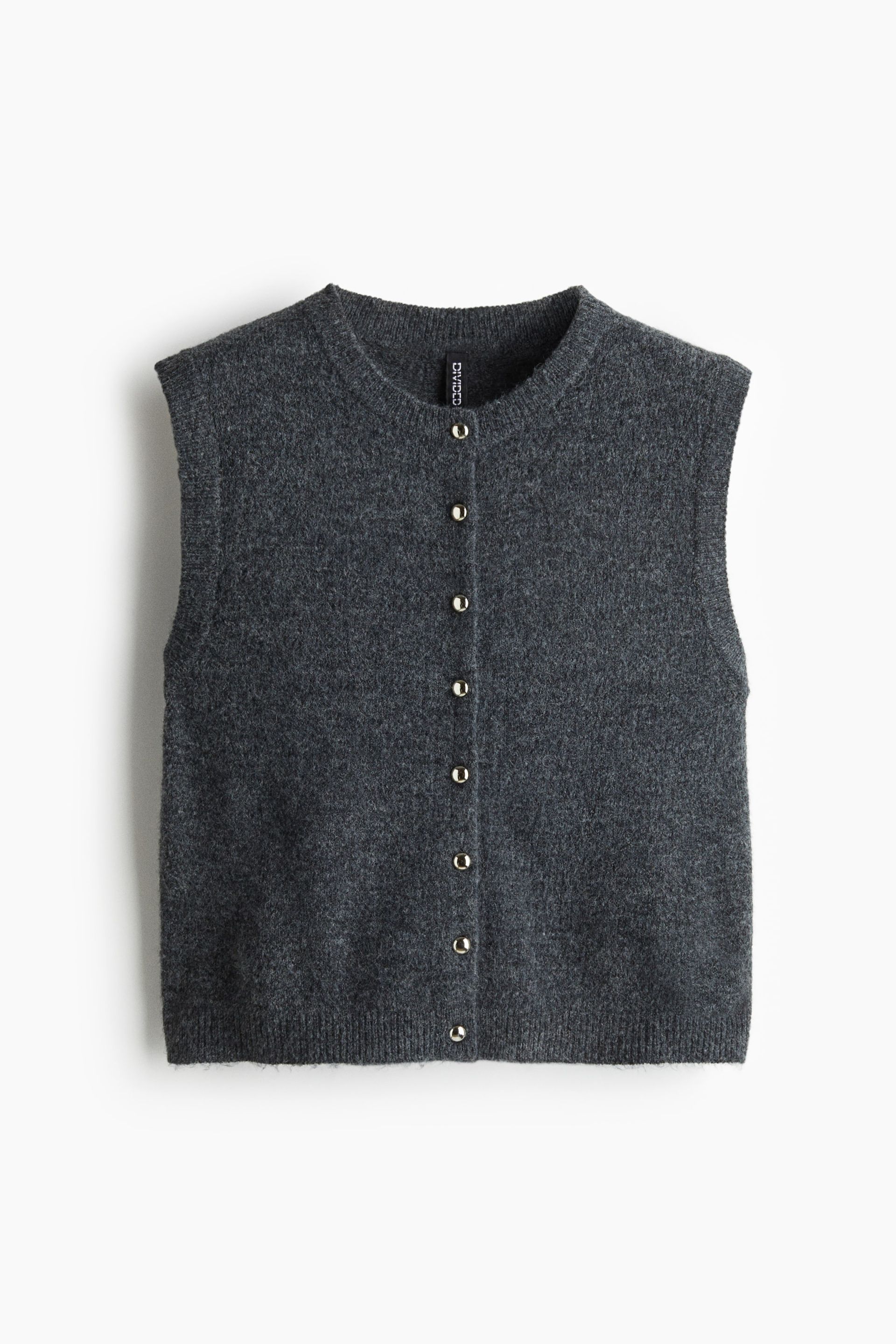 Knit Vest - Pink Melange