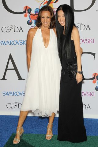 Donna Karan and Vera Wang At The CFDA Fashion Awards 2014