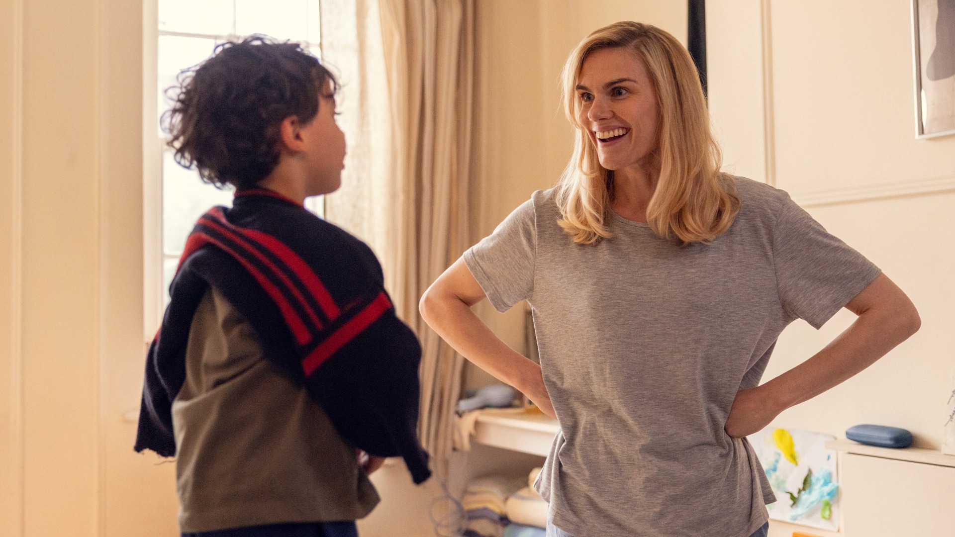 Jahsaiah Williams as Alex Hanscombe, Eleanor Williams as Rachell Nickell, in The Witness