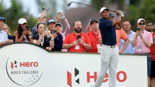 Tiger Woods during the Hero World Challenge pro-am