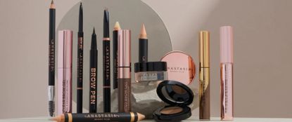 Multiple lip, cheek, eyebrow products from Anastasia