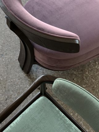 A purple chair