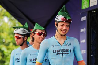 TDT-Unibet riders at the Tour of Britain