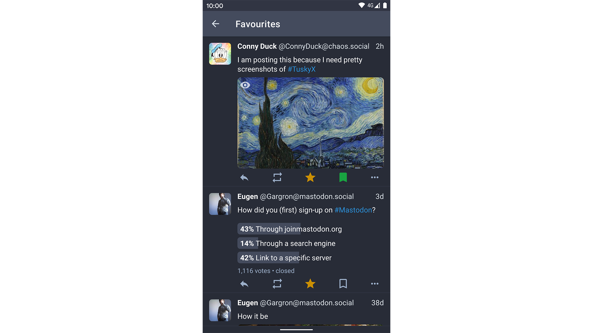 Tusky Mastodon app on Android