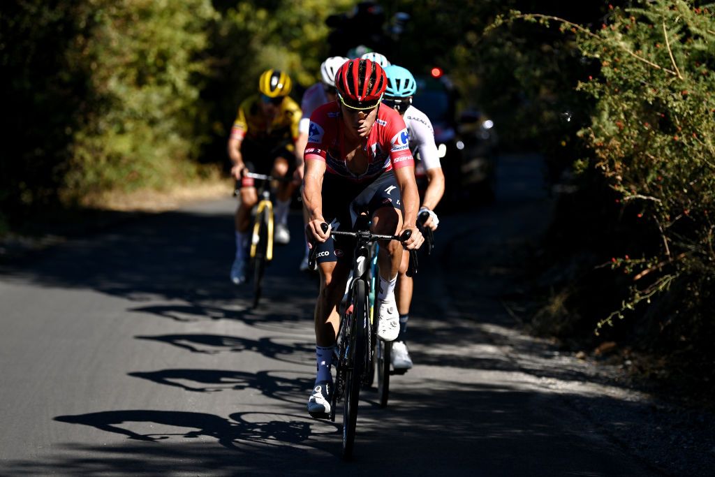 Remco Evenepoel on stage 15 at the Vuelta a Espana