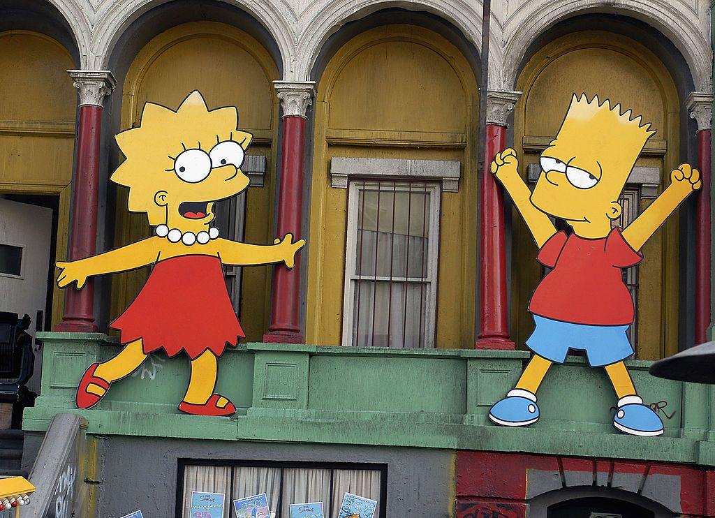 Bart and Lisa Simpson